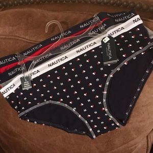 3pk women’s Nautica cotton hipster underwear